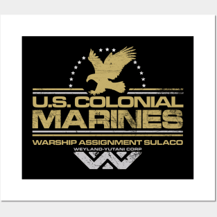 COLONIAL MARINES VALOR SHIRT Posters and Art